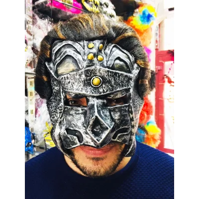  Lateks Savaşçı Maskesi Terminatör Maskesi Saçlı