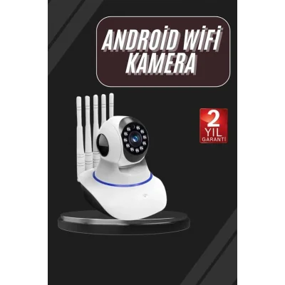 BUĞZ LED Aydınlatmalı 5 Antenli Motorlu 1080P Wifi Kamera Sensörlü Yeni Nesil - BUĞZ