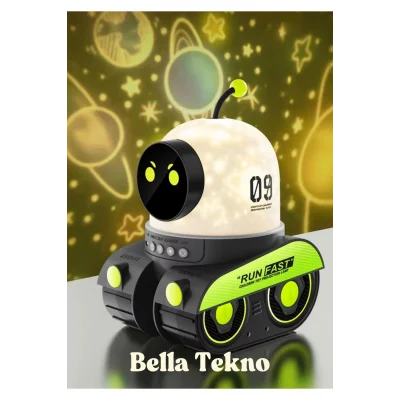 BUĞZ LED görüntü teknolojili, FULL HD, USB ve HDMI girişli çok renkli projektör gece lambası
