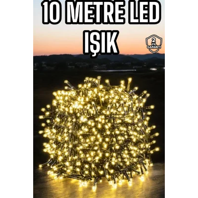BUĞZ Led Işık 10 Metre Gün Işığı Parlak ve Doğal Ağaç Süsleme