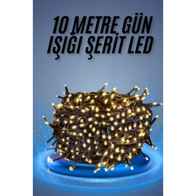 BUĞZ Led Işık Ağaç Süsleme Ampüllü Dekoratif Aydınlatma 10 Metre Gün Işığı