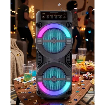 BUĞZ LED Işıklı Kablosuz Bluetooth Hoparlör USB TF Kart Destekli