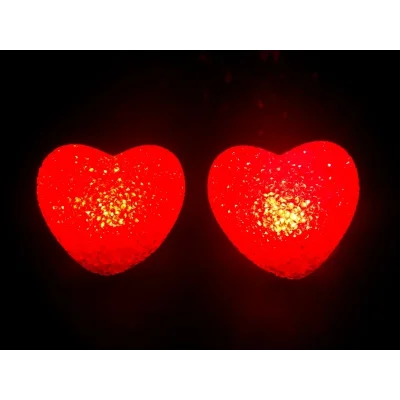 BUĞZ Led Işıklı Kırmızı Kalp Gece Lambası