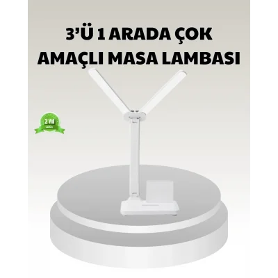 BUĞZ LED Işıklı Masa Lambası – Göz Yormayan, Kısılabilir ve Esnek Başlıklı