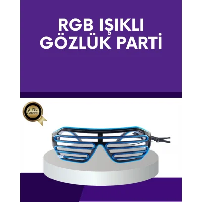 BUĞZ LED Işıklı Parti Gözlüğü Renkli Eğlence Aksesuarı