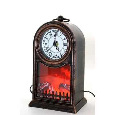 BUĞZ Led Işıklı Saatli Şömine Aalk2509