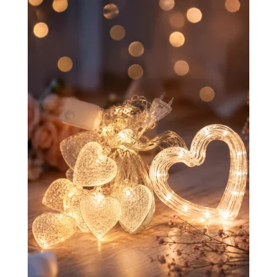 BUĞZ LED Kalp Neon Lamba Dekoratif Romantik Gece ve Ortam Işığı