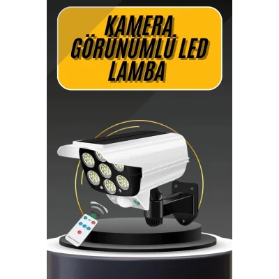  LED Lamba-Güneş Paneli Destekli Uzaktan Kumandalı Solar LED Lamba