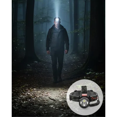 BUĞZ LED Sensörlü Şarjlı Kafa Feneri LCD Ekranlı 30W Güçlü Işık