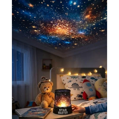 BUĞZ LED Yıldız Projeksiyon Lambası Romantik Oda Atmosfer Işığı