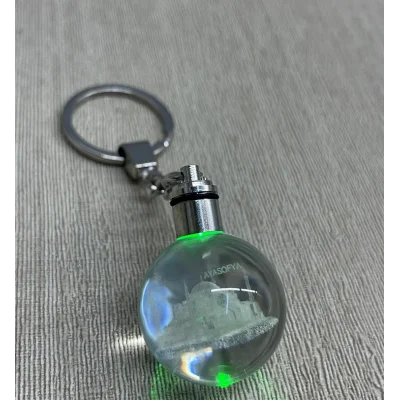 BUĞZ Ledli Ayasofya Tasarımı Kristal Anahtarlık