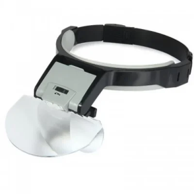 BUĞZ Lens Takmalı 5 Lenslı , Led Lambalı Şapka Tip Büyüteç