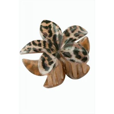 BUĞZ Leopar Desenli Lotus Mandal Toka 8 cm
