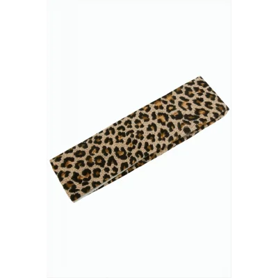 BUĞZ Leopar Desenli Saç Bandı 6 cm