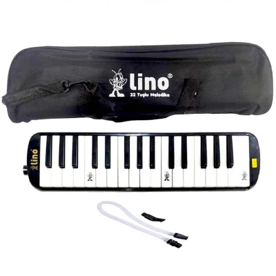 BUĞZ Lino 32 Tuşlu Çantalı Melodika Siyah