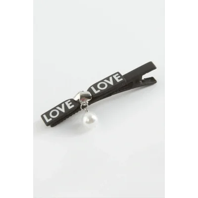 BUĞZ Love Yazılı İnci Pens Toka