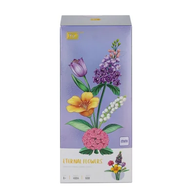BUĞZ LZ4604 LOZ Çiçek Blok Seti 608 Parça -Vagon life