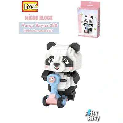 BUĞZ LZ8801 PANDA SCOOTER BLOCK OYUNCAK 320 PARÇA