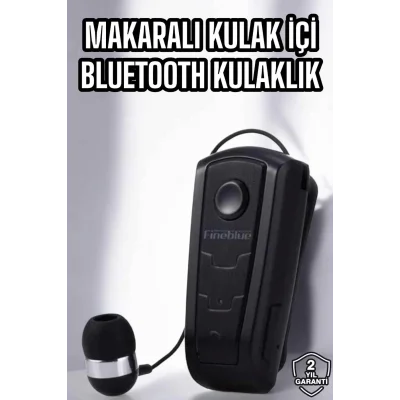 Makaralı Bluetooth Kulaklık Çağrı Cevaplama Kablolu Uzun Pil Ömrü