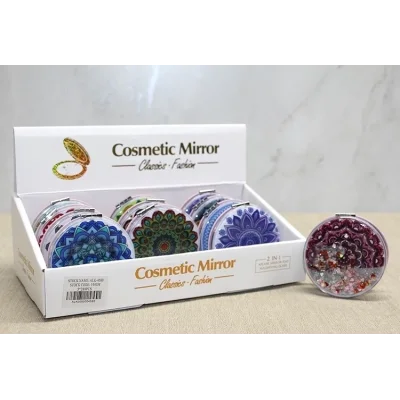 BUĞZ Mandala Desenli Hareketli Sulu El Aynası Alk4580