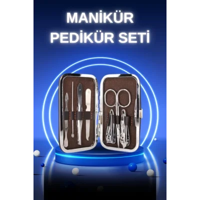 BUĞZ Manikür Pedikür Seti 7 Parça Tırnak Mantarı Tırnak Batığı Temizleme Taşınabilir
