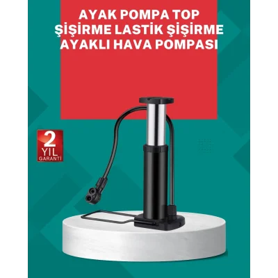 BUĞZ Manuel Ayak Pompası Extra Güçlü Lastik Şişirme Pompası
