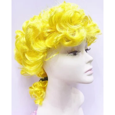 BUĞZ Marquis Baroque Peruk Barok Dönem Yargıç Peruğu Sarı Renk