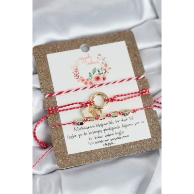 BUĞZ Marteniçka Bileklik 3lü Kelebekli Model