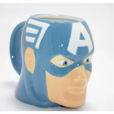 BUĞZ Marvel Captain America (kaptan Amerika) 3d Kabartmalı Karakter Kupa Bardak Alk4542