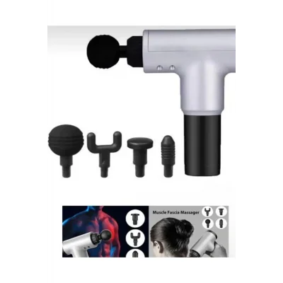 BUĞZ Masaj Aleti Tabancası Sporcu Kas Rahatlatıcı Şarjlı 6 Seviye Titreşimli Fascial Massage Gun RH-320