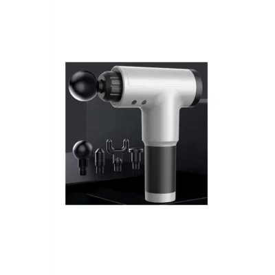 BUĞZ Masaj Tabancası Sporcu Masaj Aleti 4 Başlıklı Şarjlı Sıcak Tutan Relax