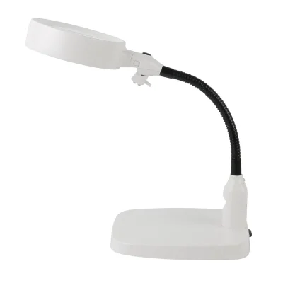 BUĞZ Masaüstü 10x Led Işıklı Büyüteç Okuma El Sanatları Onarım Büyüteç 7765