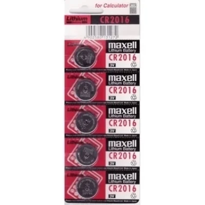 BUĞZ Maxell Cr2016 3v Lityum Düğme Pil 5li Paket