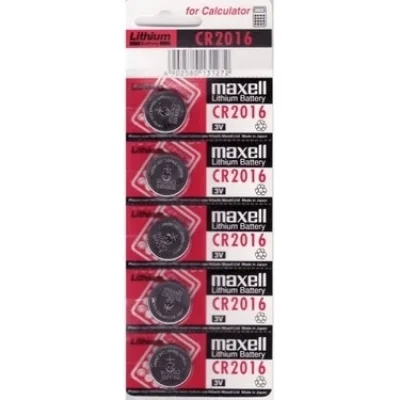 BUĞZ Maxell Cr2016 3v Lityum Düğme Pil 5li Paket