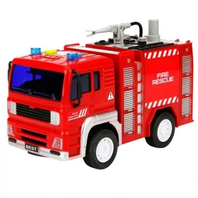 BUĞZ Maxx Wheels Sesli ve Işıklı Su Fışkırtan İtfaiye Aracı 20 cm.