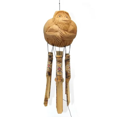 BUĞZ Maymunlu Bambu Rüzgar Çanı