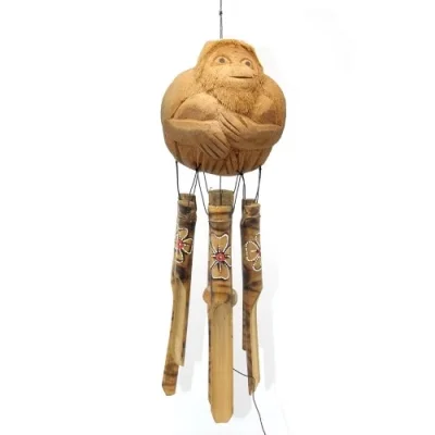  Maymunlu Bambu Rüzgar Çanı
