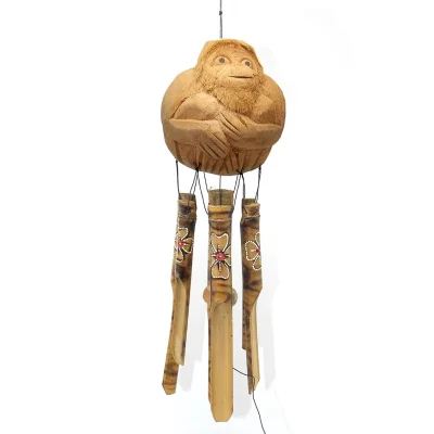 BUĞZ Maymunlu Bambu Rüzgar Çanı