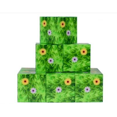  Megacraft 9 Parça Çiçekli Yaprak Çimen Blok