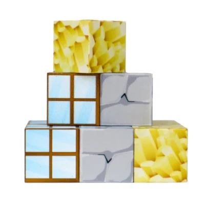  Megacraft 9 Parça Pencere Kaya Altın Blok