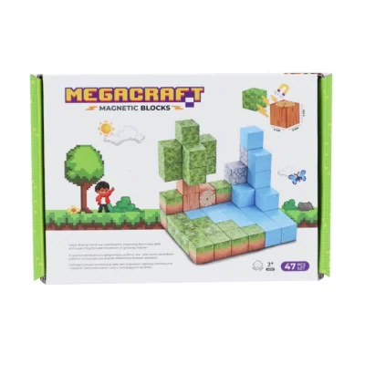  Megacraft Orman Temalı Mıknatıslı Bloklar 47 Parça