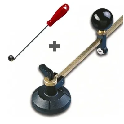 BUĞZ Menfez Açma Seti - Cam Kesme Pergeli 40 Cm + Küre Cam Tokmağı