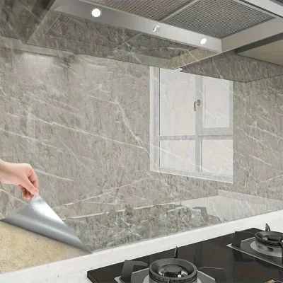 BUĞZ Mermer Desenli Sticker Folyo Atina Grisi 60cm*5mt T04 ( BUĞZ )