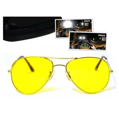  Metal Çerçeveli Anti Far Gece Görüş Gözlüğü (damla Modeli)