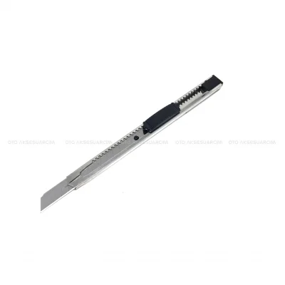 BUĞZ Metal Dar Maket Bıçağı İnce Falçata 9mm