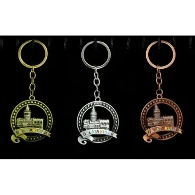  Metal Galata Kulesi Anahtarlık Model 3