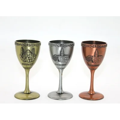 BUĞZ Metal İstanbul Yöresel Kadeh Bardak