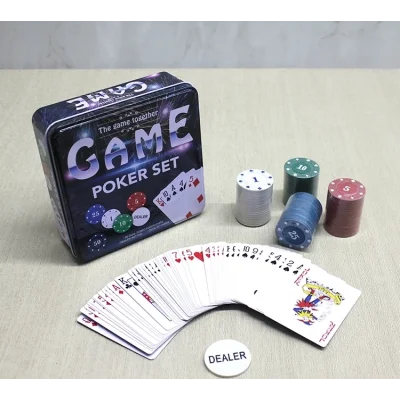 BUĞZ Metal Kutulu 80 Chip Ve 1 Adet İskambil  Kağit Setine Sahip Poker Oyunu Alk3534