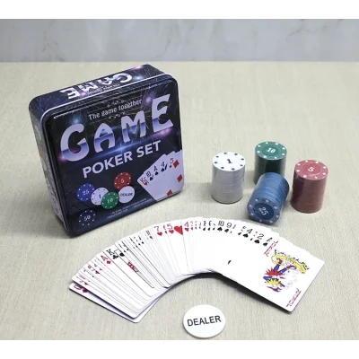 BUĞZ Metal Kutulu 80 Chip Ve 1 Adet İskambil  Kağit Setine Sahip Poker Oyunu Alk3534