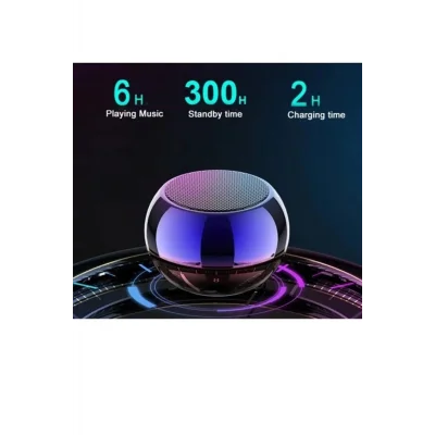  Metal Mini Kablosuz Hoparlör Şarjlı 4w Mini Bluetooth Speaker Tws Özellikli Ses Bombası